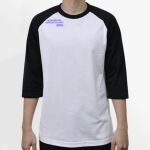 Raglan 3/4 Roundneck Shirt (White Body) Thumbnail