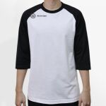 Raglan 3/4 Roundneck Shirt (White Body) Thumbnail