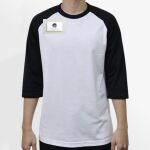 Raglan 3/4 Roundneck Shirt (White Body) Thumbnail