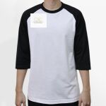 Raglan 3/4 Roundneck Shirt (White Body) Thumbnail