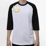 Raglan 3/4 Roundneck Shirt (White Body) Thumbnail
