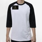 Raglan 3/4 Roundneck Shirt (White Body) Thumbnail