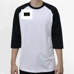 Raglan 3/4 Roundneck Shirt (White Body) Thumbnail