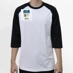 Raglan 3/4 Roundneck Shirt (White Body) Thumbnail