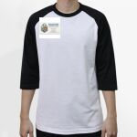 Raglan 3/4 Roundneck Shirt (White Body) Thumbnail