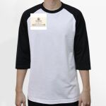 Raglan 3/4 Roundneck Shirt (White Body) Thumbnail