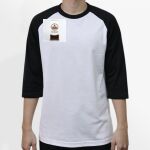 Raglan 3/4 Roundneck Shirt (White Body) Thumbnail