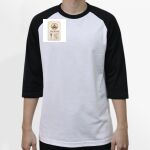Raglan 3/4 Roundneck Shirt (White Body) Thumbnail