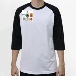Raglan 3/4 Roundneck Shirt (White Body) Thumbnail