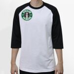 Raglan 3/4 Roundneck Shirt (White Body) Thumbnail