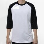 Raglan 3/4 Roundneck Shirt (White Body) Thumbnail