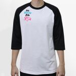 Raglan 3/4 Roundneck Shirt (White Body) Thumbnail