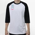Raglan 3/4 Roundneck Shirt (White Body) Thumbnail