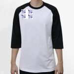 Raglan 3/4 Roundneck Shirt (White Body) Thumbnail