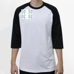 Raglan 3/4 Roundneck Shirt (White Body) Thumbnail