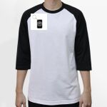 Raglan 3/4 Roundneck Shirt (White Body) Thumbnail