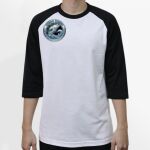 Raglan 3/4 Roundneck Shirt (White Body) Thumbnail