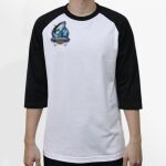 Raglan 3/4 Roundneck Shirt (White Body) Thumbnail