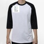 Raglan 3/4 Roundneck Shirt (White Body) Thumbnail