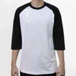 Raglan 3/4 Roundneck Shirt (White Body) Thumbnail