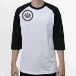 Raglan 3/4 Roundneck Shirt (White Body) Thumbnail
