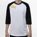 Raglan 3/4 Roundneck Shirt (White Body) Thumbnail