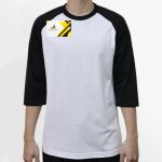 Raglan 3/4 Roundneck Shirt (White Body) Thumbnail