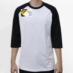 Raglan 3/4 Roundneck Shirt (White Body) Thumbnail