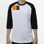 Raglan 3/4 Roundneck Shirt (White Body) Thumbnail