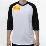 Raglan 3/4 Roundneck Shirt (White Body) Thumbnail