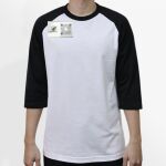 Raglan 3/4 Roundneck Shirt (White Body) Thumbnail