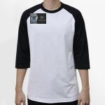 Raglan 3/4 Roundneck Shirt (White Body) Thumbnail