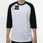 Raglan 3/4 Roundneck Shirt (White Body) Thumbnail