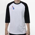 Raglan 3/4 Roundneck Shirt (White Body) Thumbnail