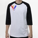 Raglan 3/4 Roundneck Shirt (White Body) Thumbnail
