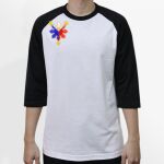 Raglan 3/4 Roundneck Shirt (White Body) Thumbnail