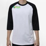 Raglan 3/4 Roundneck Shirt (White Body) Thumbnail